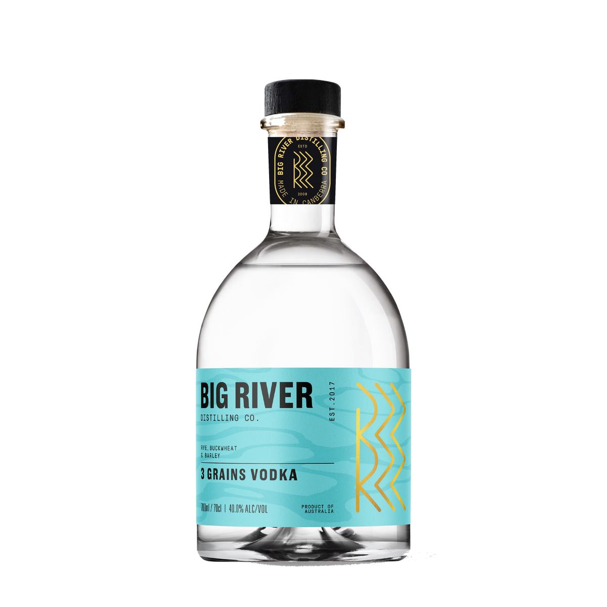 3 GRAINS VODKA Big River Distilling Co.